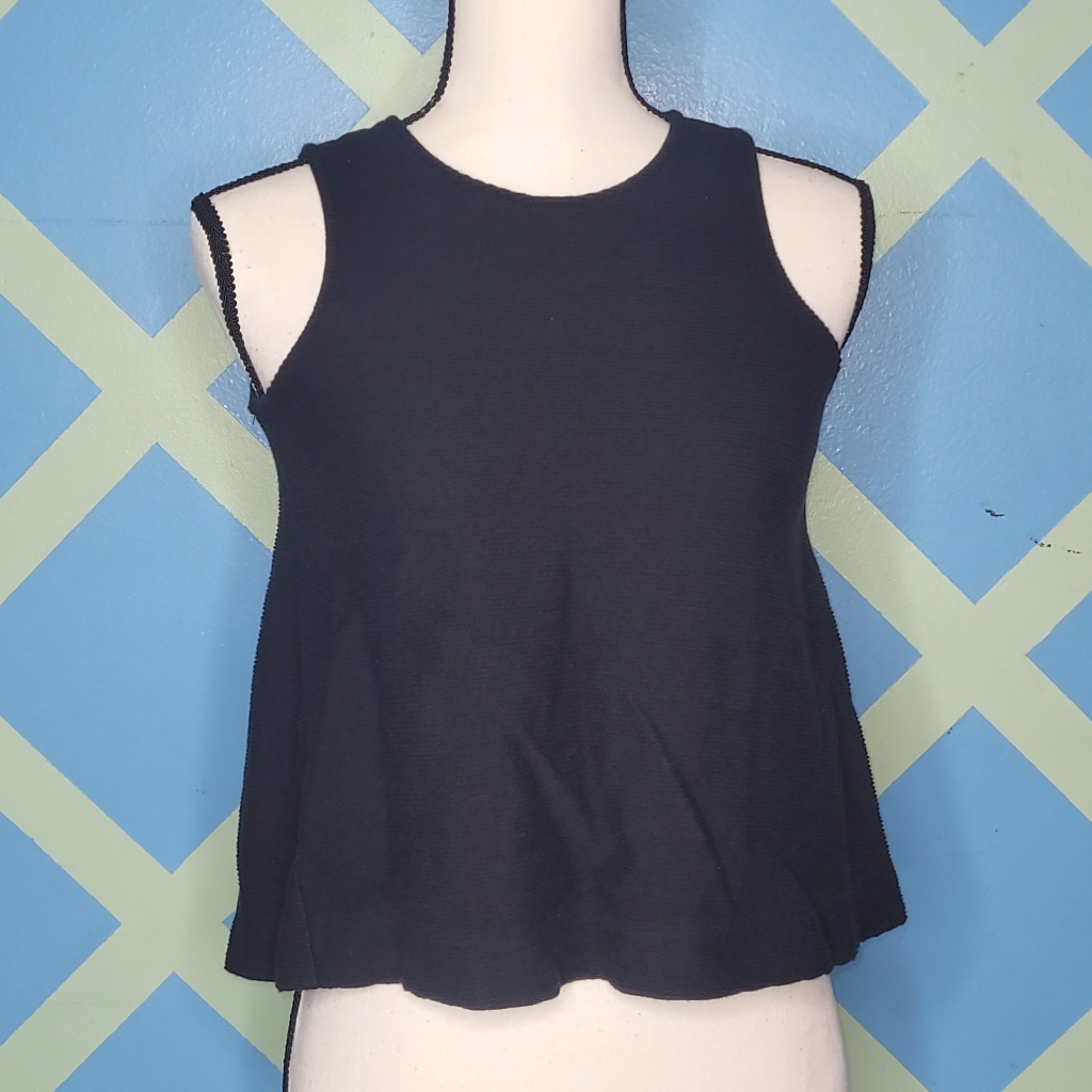 Madewell Texture & Thread Split-Back Shell Top